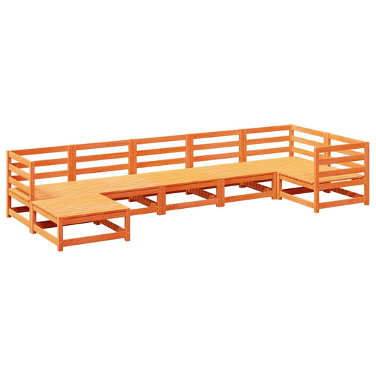 7Dílná Zahradní Sedací Souprava Masivní Borovice