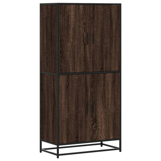 Skříň Highboard 68 X 35 X 139 Cm Kompozitní Dřevo