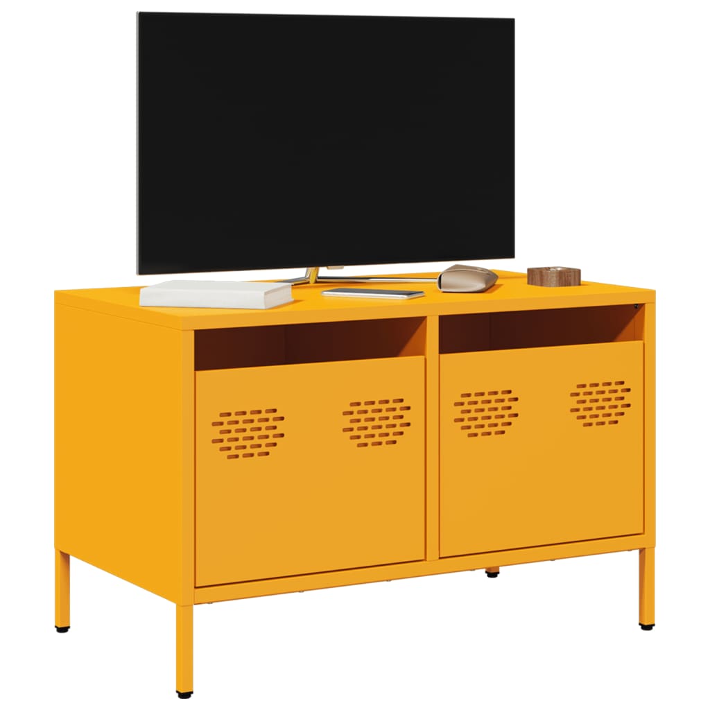 Tv Skříňka 68 X 39 X 43,5 Cm Ocel Válcovaná Za Studena