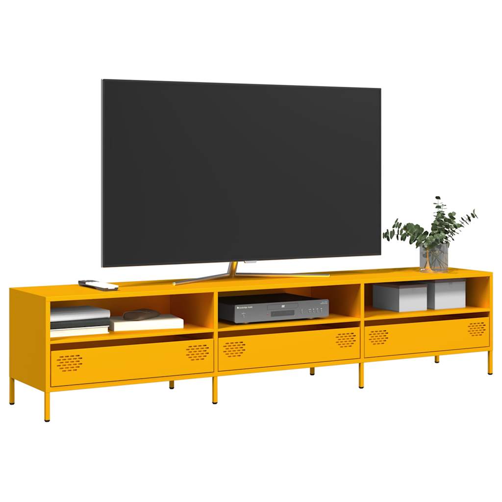 Tv Skříňka Černá 135 X 39 X 43,5 Cm Ocel Válcovaná Za Studena