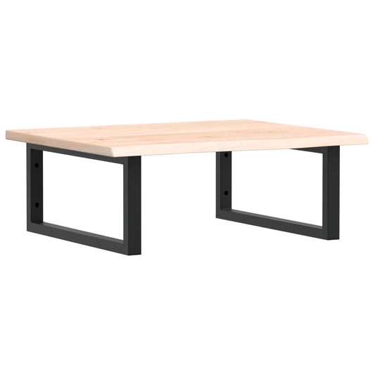 Deska Pod Umyvadlo Nástěnná Ocel A Masivní Dubové Dřevo