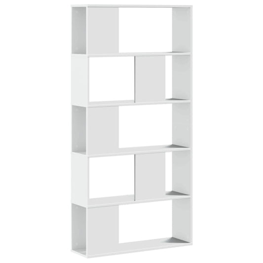 Knihovna 5Patrová 80,5 X 23,5 X 162,5 Cm Kompozitní Dřevo
