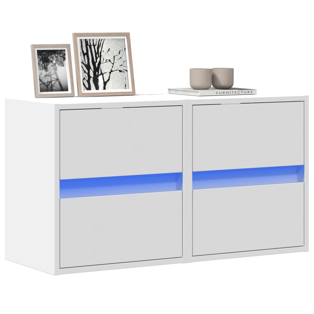 Nástěnná Tv Skříňka S Led Osvětlením 41X31X45 Cm