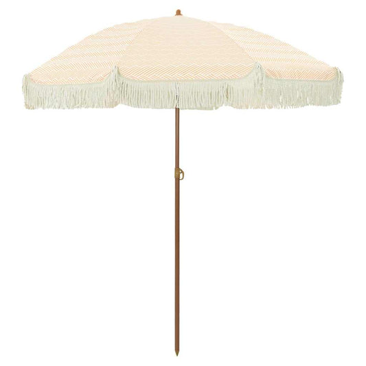 Plážový Slunečník 160 X 160 X 196 Cm Polyester A Ocel Kulatý