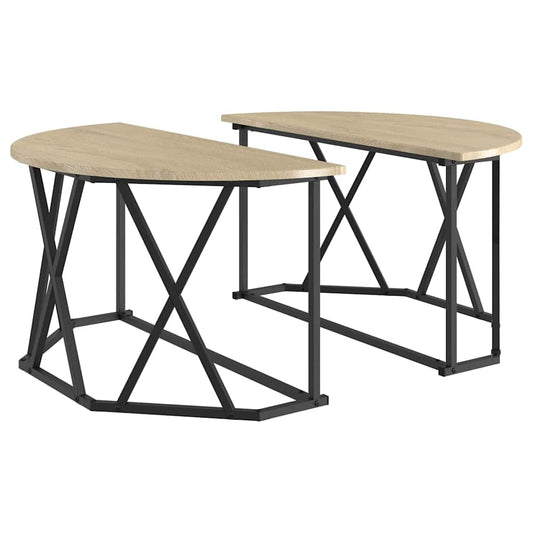 Konferenční Stolek Sonoma Dub 80 X 80 X 42 Cm