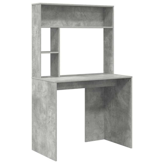 Stůl Betonově Šedá Kompozitní Dřevo 91 X 50 X 149 Cm