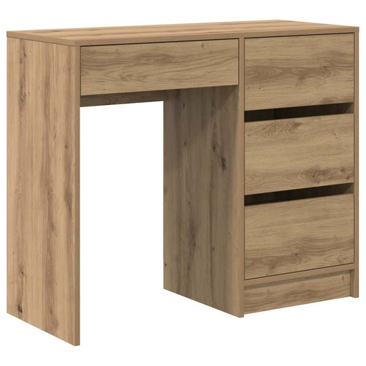 Stůl Artisanový Dub Kompozitní Dřevo 90 X 37.5 X 75 Cm