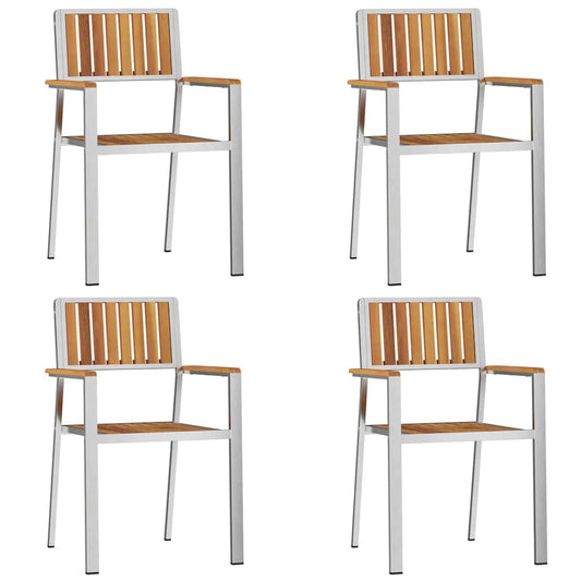 Zahradní Křeslo 4 Ks A Nerezová Ocel