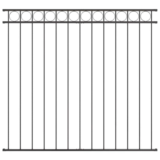 Prvek Plotu Assen 170 X 120 Cm Ocel Šedá