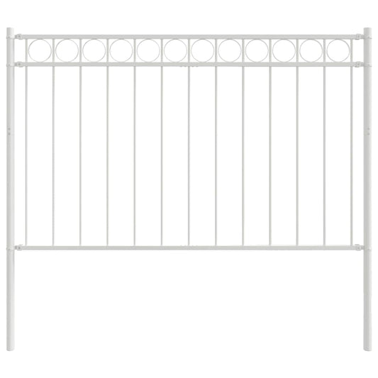 Prvek Plotu Assen 170 X 150 Cm Ocel Bílá