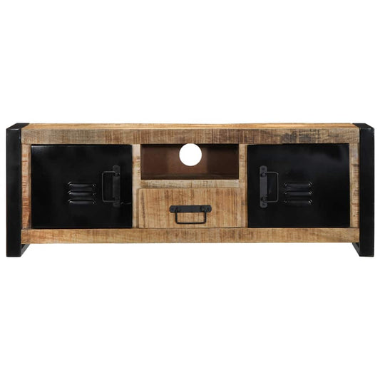 Tv Skříňka 100X30X35 Cm Masivní Hrubý Mangovník