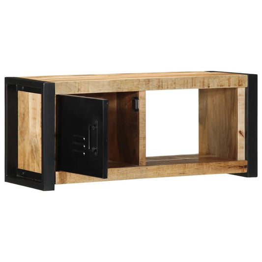 Tv Skříňka 80X30X35 Cm Masivní Hrubý Mangovník