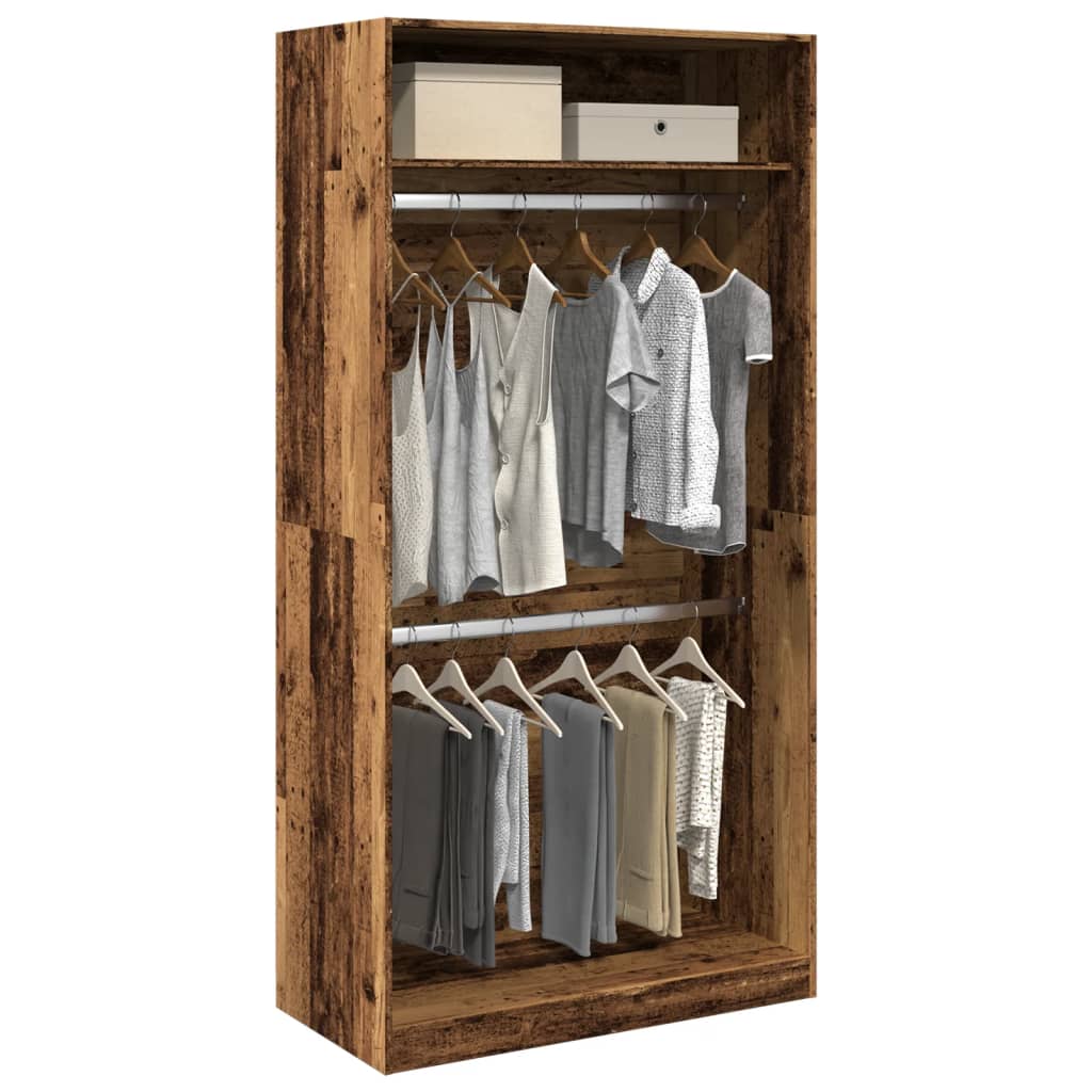 Šatní Skříň Old Wood Kompozitní Dřevo Staré Dřevo