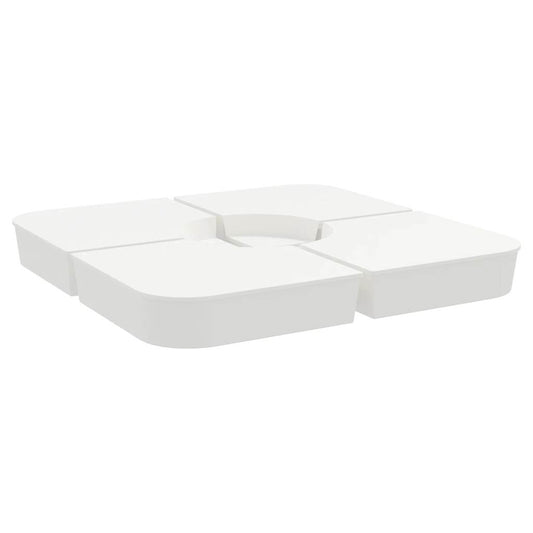 Sada 4 Kusů Závaží Pro Slunečníky S Křížovým Stojanem 100 Kg Pp