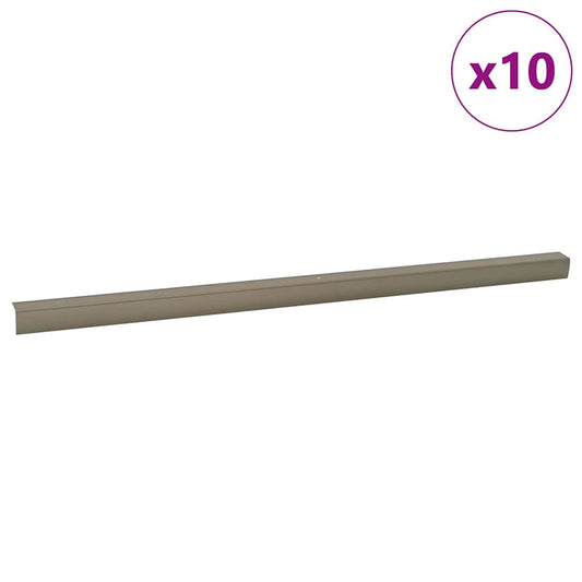 Schodové Hrany 10 Ks Champagne 67 X 3.5 X 3 Cm Hliník