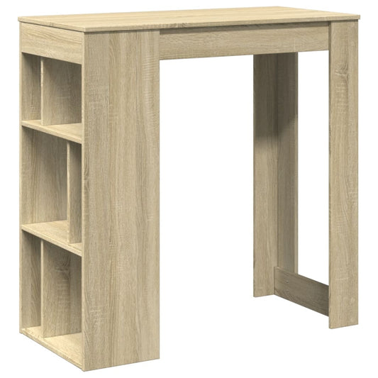 Barový Stůl S Regály 102 X 50 X 103,5 Cm Kompozit