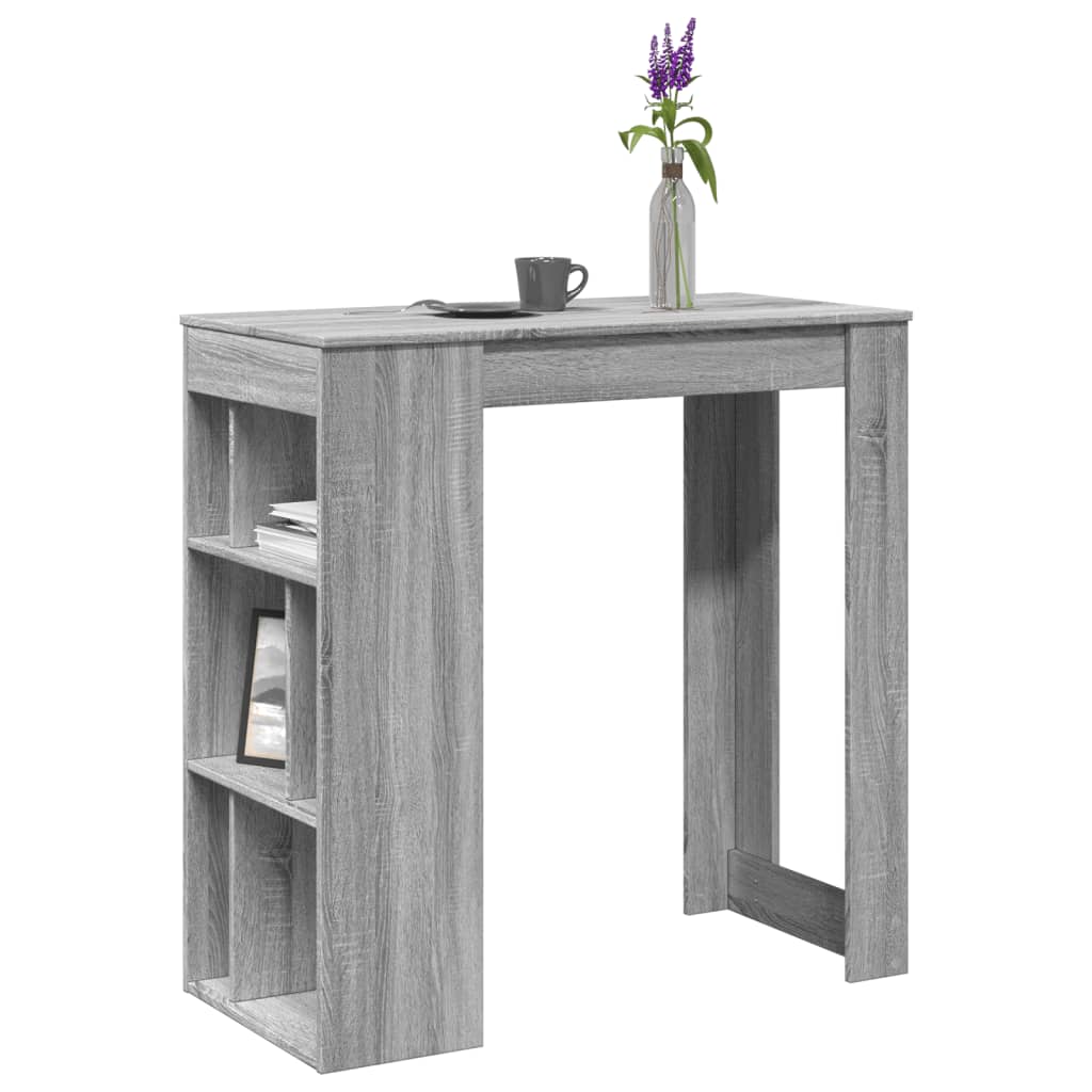Barový Stůl S Regály 102 X 50 X 103,5 Cm Kompozit