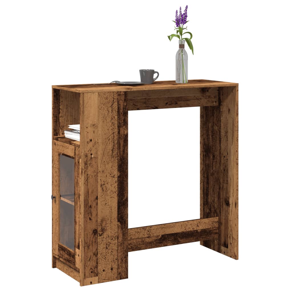 Barový Stůl S Regály Šedý Sonoma 101 X 40 X 103,5 Cm Kompozit