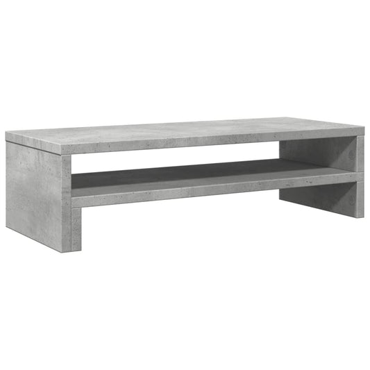 Stojan Na Monitor Betonově Šedý 54X22X15 Cm Kompozitní Dřevo
