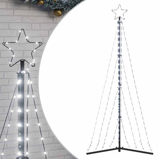 Led Vánoční Stromek 339 Studených Bílých Led 187 Cm