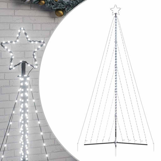 Led Vánoční Stromek 570 Studených Bílých Led Diod 399 Cm