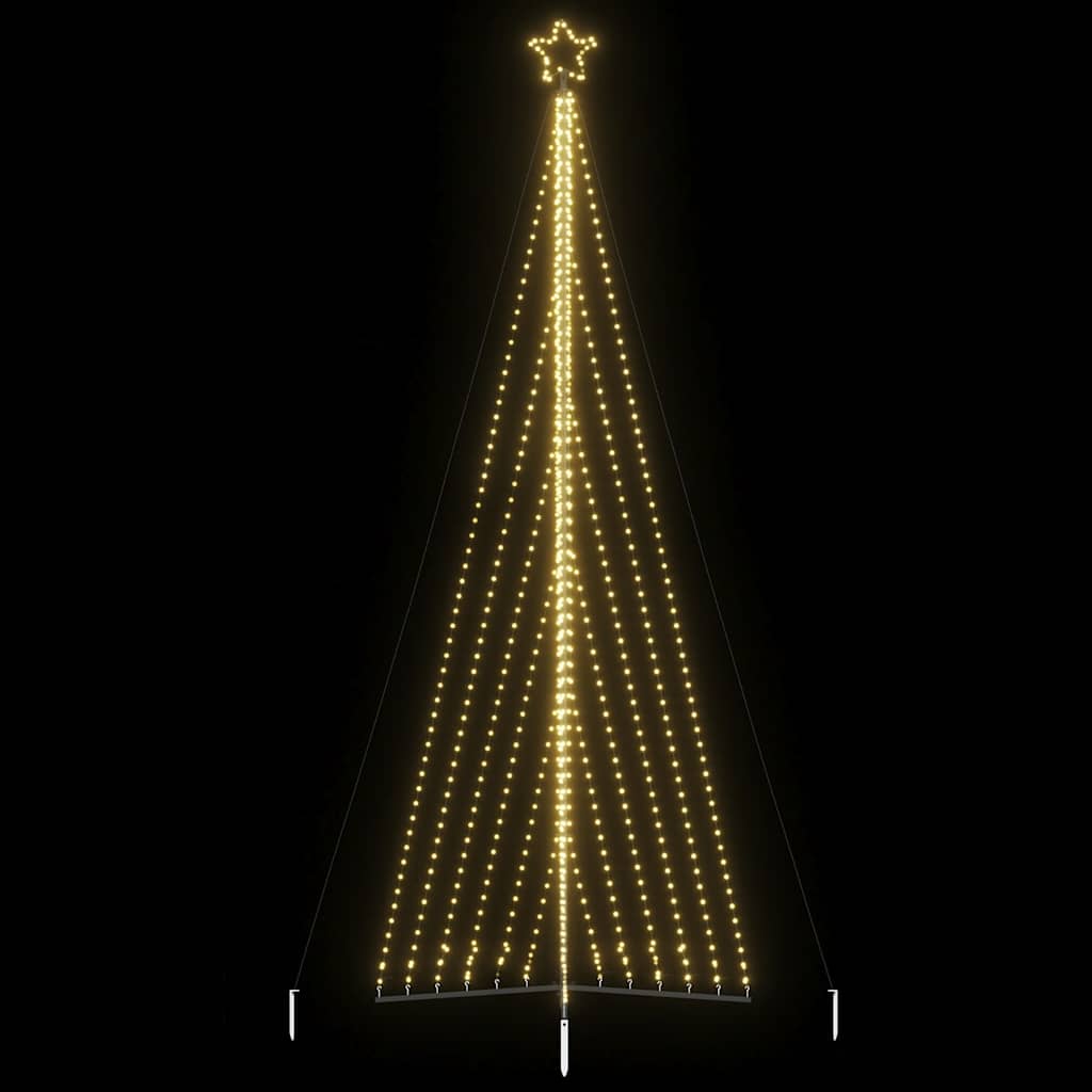 Led Vánoční Stromek 339 Teplých Bílých Led 187 Cm