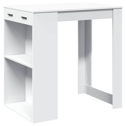 Barový Stůl Bílý 102 X 70 X 103,5 Cm Kompozitní Dřevo