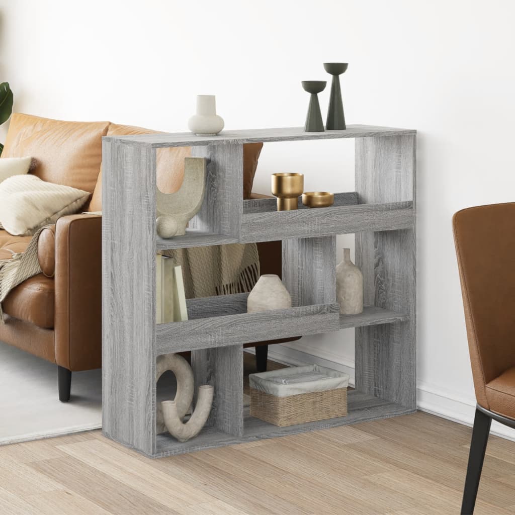 Dělicí Stěna Betonově Šedá 100 X 33 X 94,5 Cm Kompozitní Dřevo