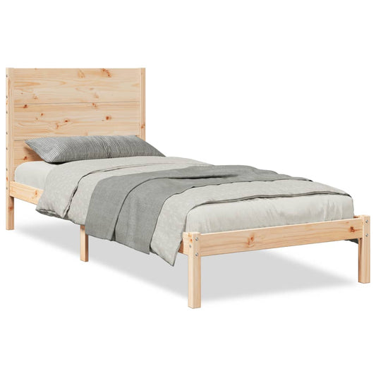 Prodloužený Rám Postele Bez Matrace 100 X 210 Cm Masivní Dřevo