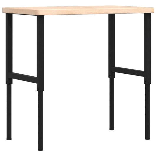Pracovní Stůl 100 X 60 X (73–99,5) Cm Masivní Dub Obdélníkový