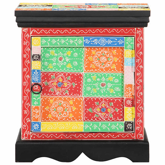 Noční Skříňka Multicolour 40X35X45 Cm Masivní Dřevo Mango