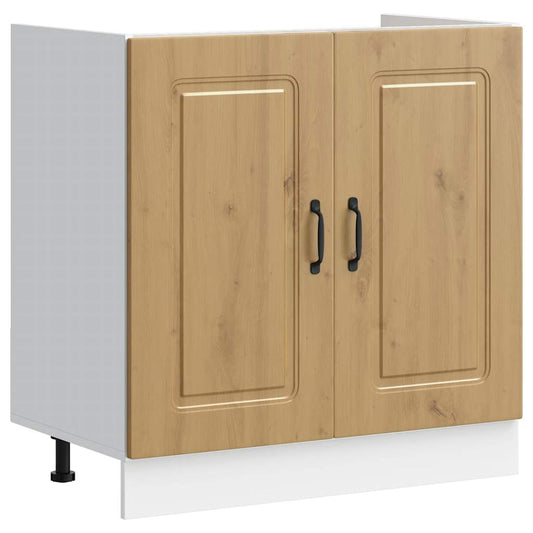 Skříňka Pod Umyvadlo "Kalmar" 80X46X81,5Cm Kompozit Dub Artisan