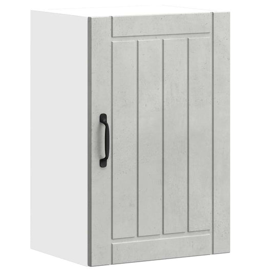 Kuchyňská Nástěnná Skříňka "Lucca" Betonově Šedá Kompozit Betonová Šedá