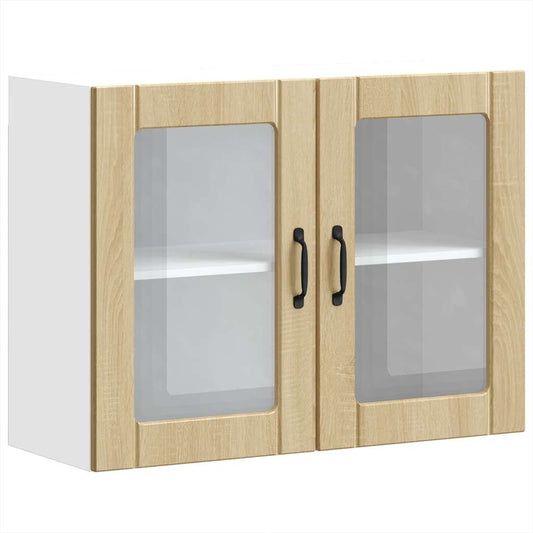 Kuchyňská Nástěnná Skříňka Se Skleněnými Dvířky "Lucca" Dub Sonoma