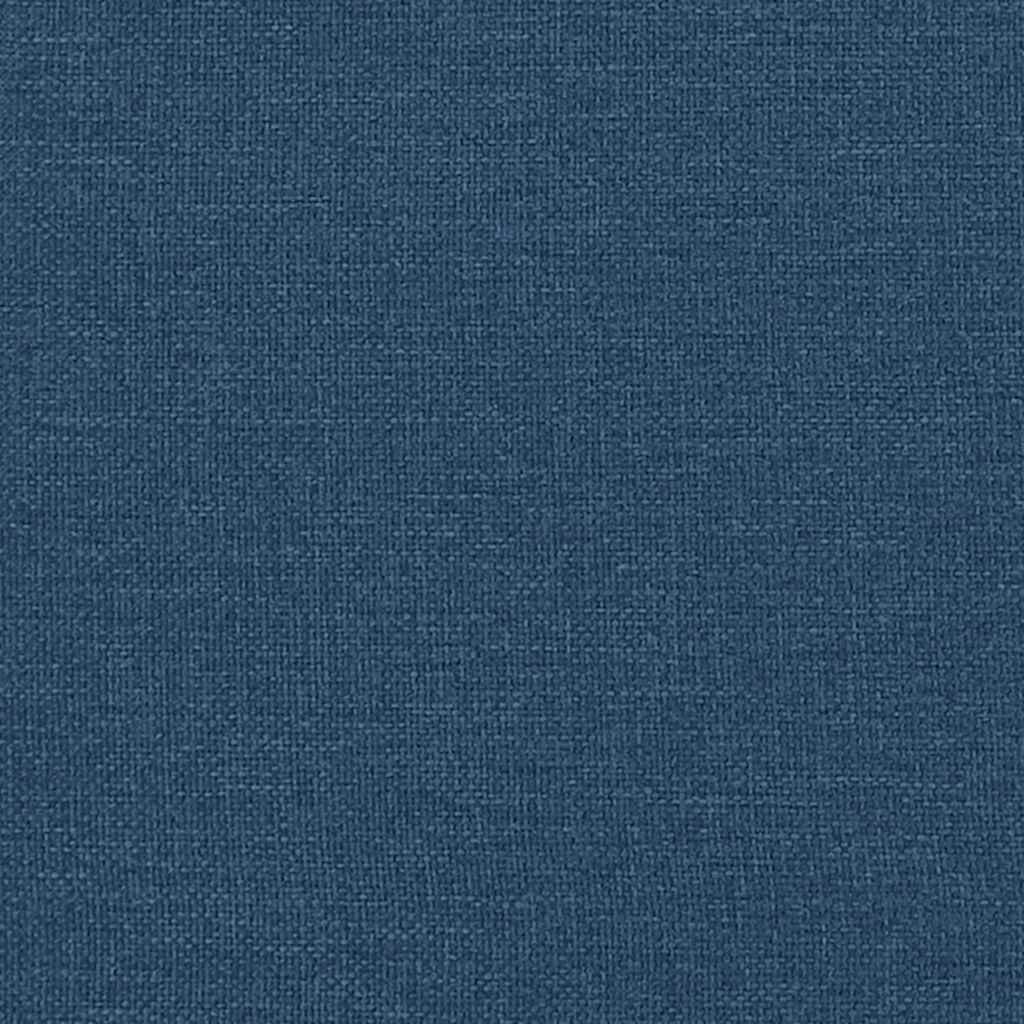 Rám Postele Bez Matrace Modrý 140 X 190 Cm Textil