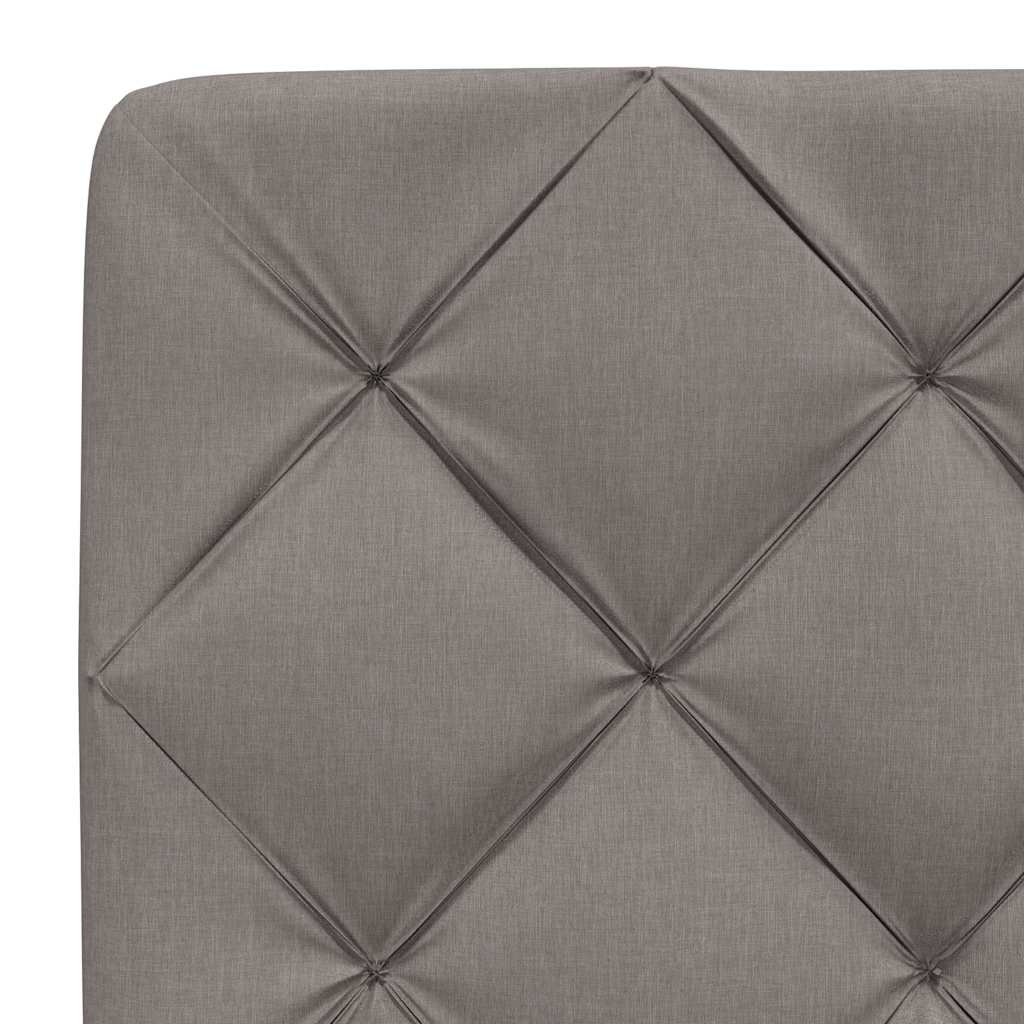 Rám Postele S Led Bez Matrace Taupe 80X200 Cm Látka