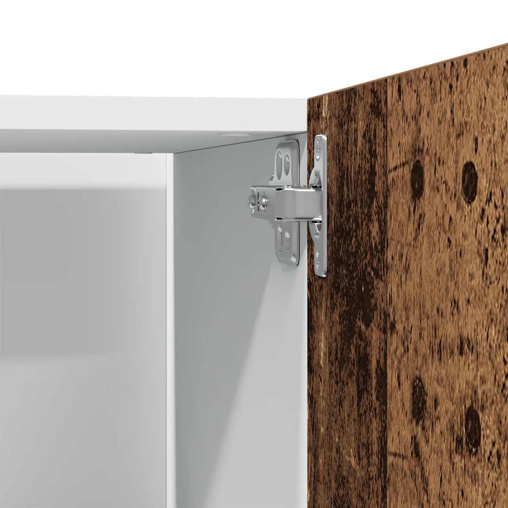 Skříň Pro Vestavnou Lednici Old Wood 60 X 57 X 207 Cm Kompozit Staré Dřevo