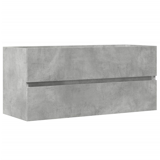 Skříňka Pod Umyvadlo Betonově Šedá 100X38,5X45 Cm Dřevotříska
