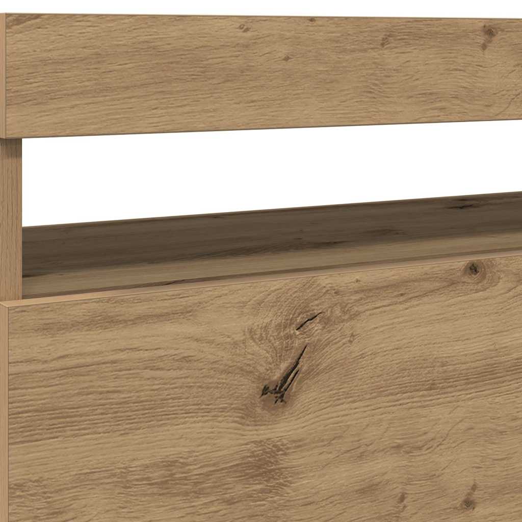 Tv Stolek S Led Dub Artisan 75 X 35 X 40 Cm Kompozitní Dřevo
