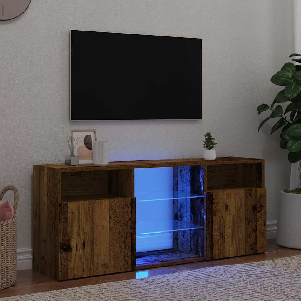 Tv Skříňka S Led Osvětlením 120 X 30 X 50 Cm