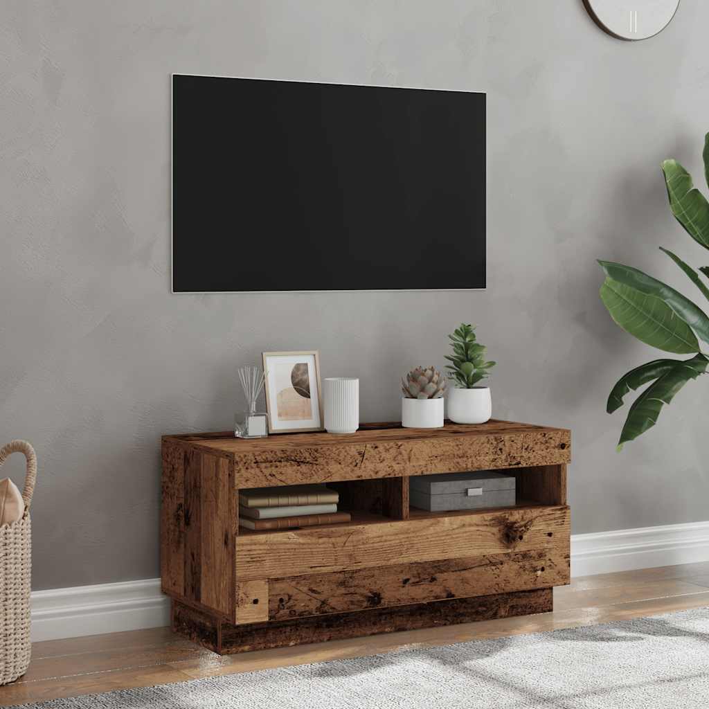 Tv Skříňka S Led Osvětlením 100 X 35 X 40 Cm