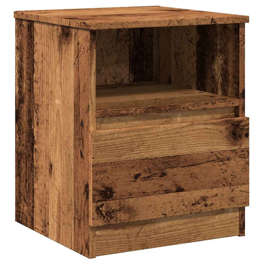 Noční Stolek Old Wood 40 X 40 X 50 Cm Kompozitní Dřevo