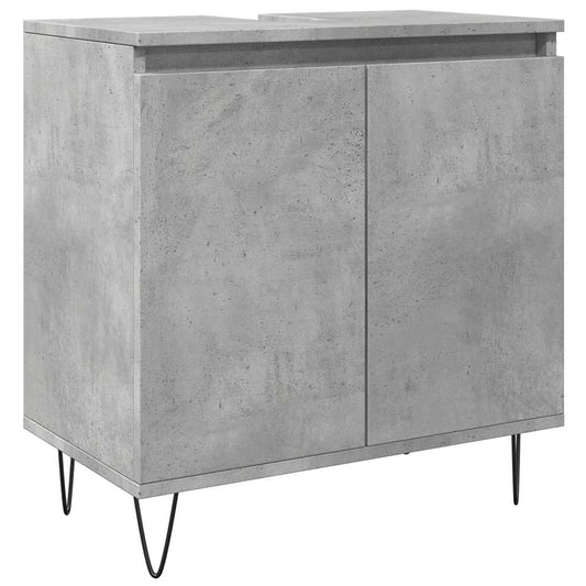 Koupelnová Skříňka Betonově Šedá 58X33X60 Cm Kompozitní Dřevo