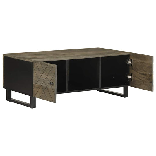 Konferenční Stolek Černý 100 X 54 X 40 Cm Masivní Mangovník