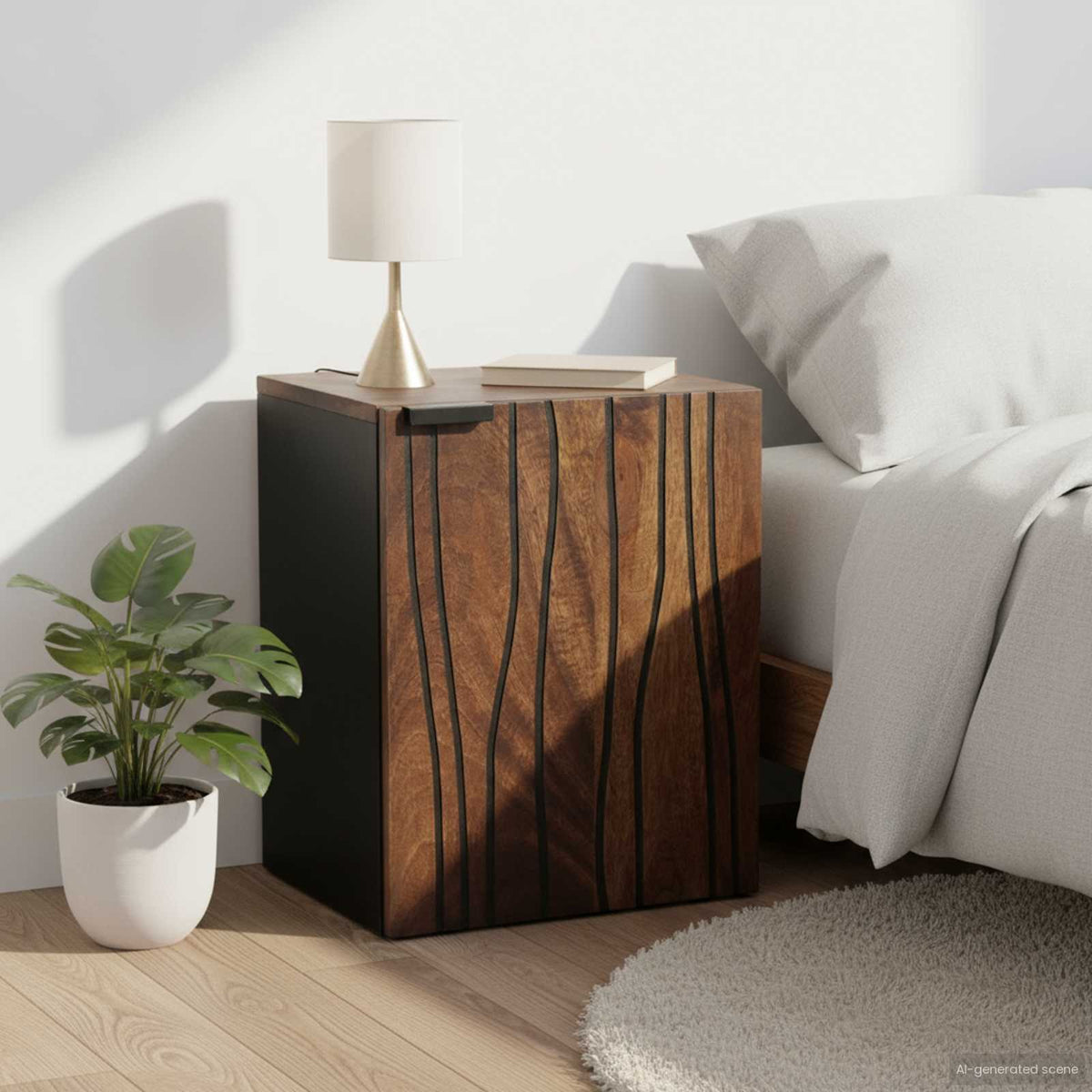 Skříňka Pod Umyvadlo Hnědá 38 X 33,5 X 48 Cm Kompozitní Dřevo