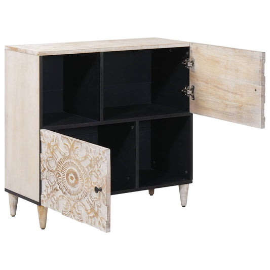 Servírovací Skříň 80 X 33,5 X 75 Cm Masivní Mangové Dřevo