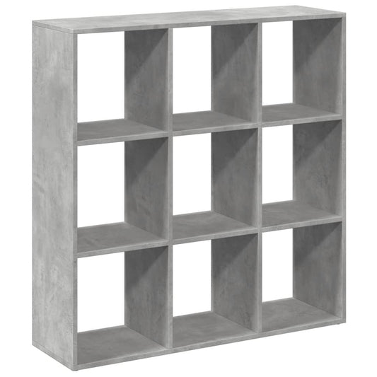 Knihovna/Dělící Stěna Betonově Šedá 102X29X103,5 Cm Kompozit