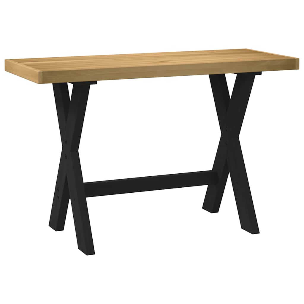 Psací Stůl Noain Na Nohách Ve Tvaru U 120X50X75 Cm Borovice
