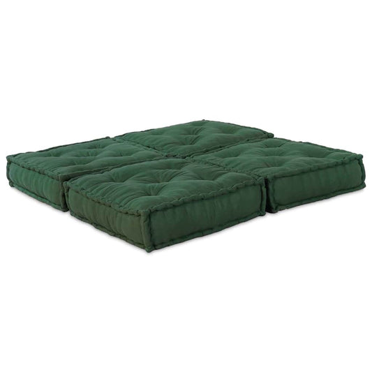 Modulová Pohovka 2 Pcs Textil Zelená 140 X 70 X 36 Cm
