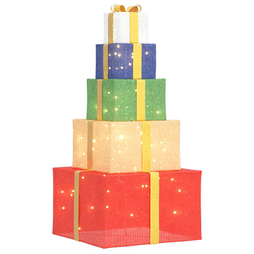 Vánoční Dekorace Dárková Krabička 250Teple Bílých Led